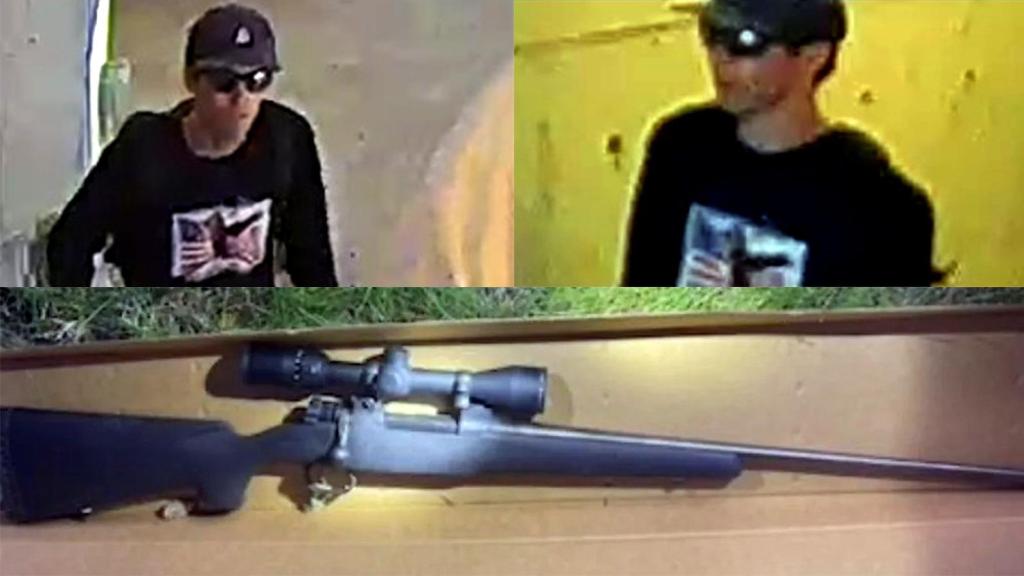 Imágenes del sospechoso del asesinato de Charlie Kirk facilitadas por el FBI.