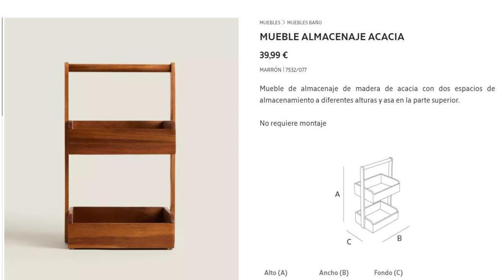 Mueble almacenaje. Ref. 7532/077