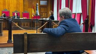 O alcalde de Verín, Gerardo Seoane, na Audiencia Provincial de Ourense após ser chamado a declarar
