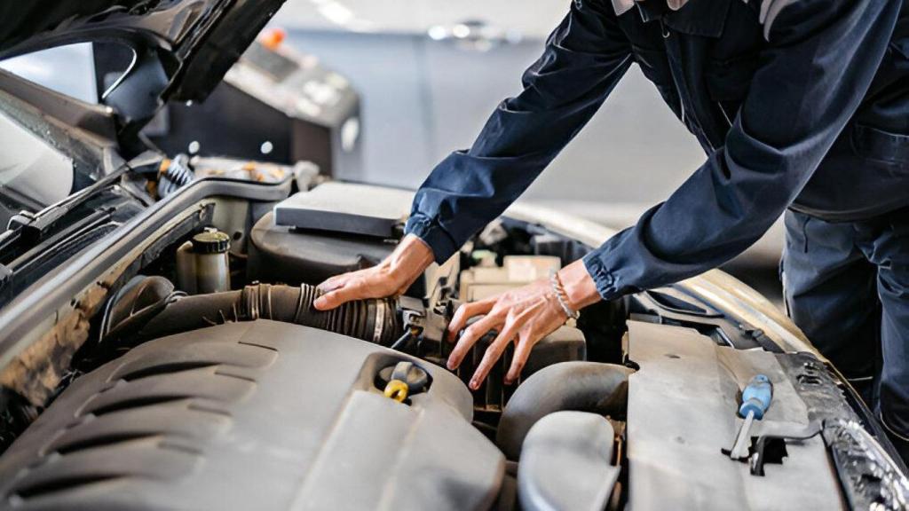 Imagen de arreglo de una pieza del motor.