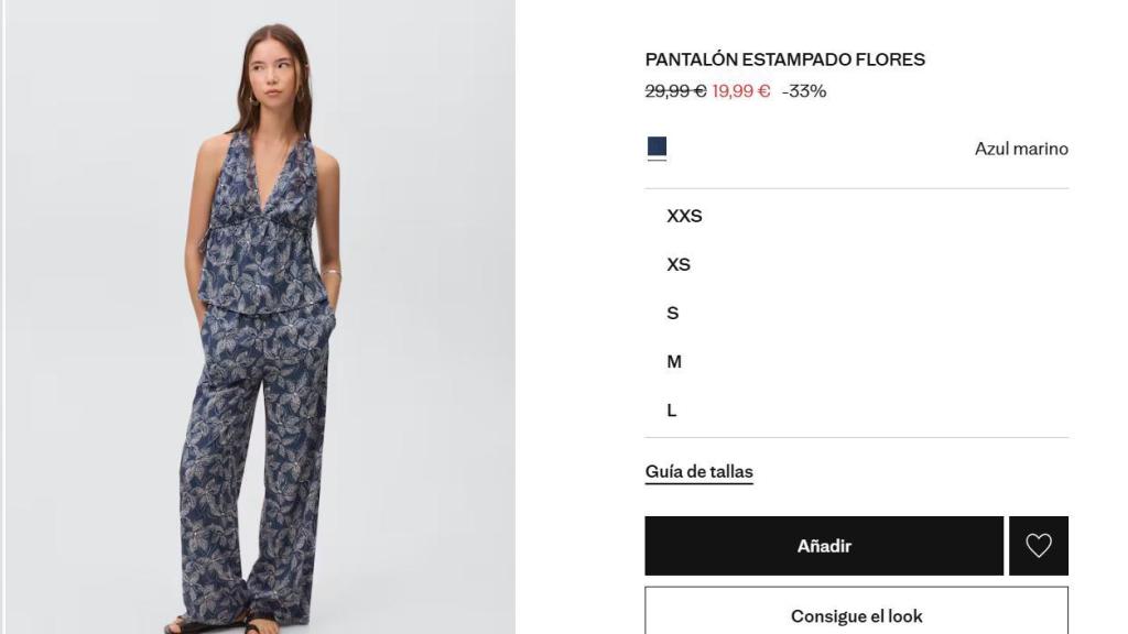 Pantalón estampado. Ref. 17093289