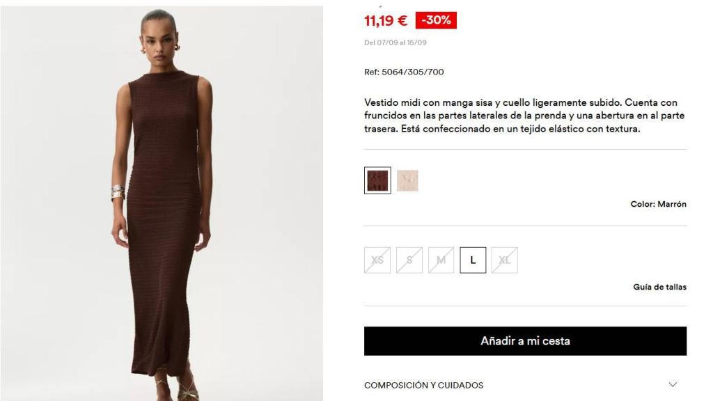 Vestido textura. Ref: 5064/305/700