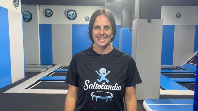 Beatriz León en su nuevo local 'Saltolandia'.