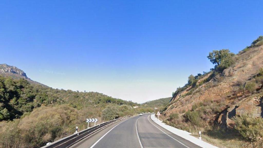 Carretera N-420 a la altura de Fuencaliente (Ciudad Real).