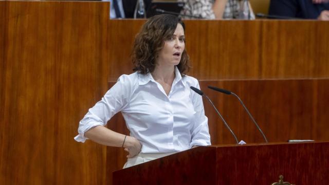 Isabel Díaz Ayuso, en el segundo día del Debate del Estado de la Región.