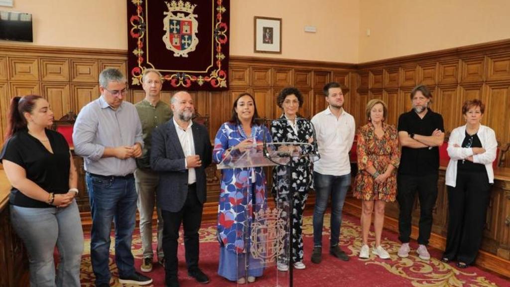 El equipo de Gobierno socialista del Ayuntamiento de Palencia con Miriam Andrés al frente