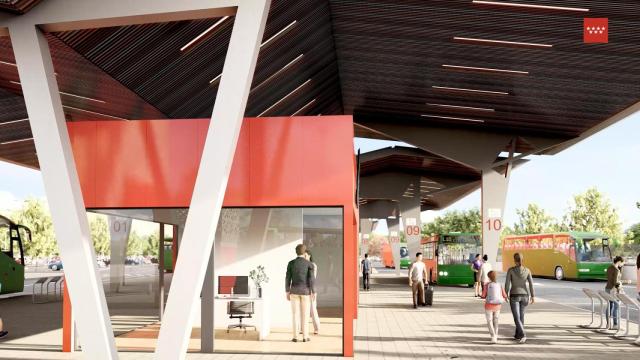 Infografía del nuevo intercambiador de Alcalá de Henares.