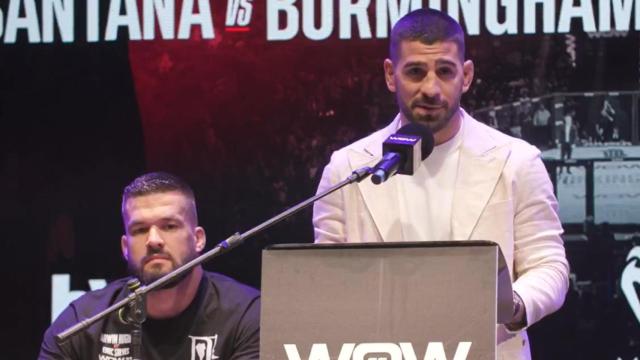 Topuria, durante la presentación del WOW 22.