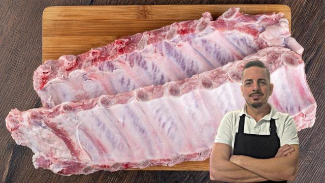 Unas costillas de cerdo.