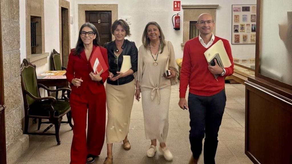 Los concejales no adscritos de Santiago de Compostela, en imagen de archivo.