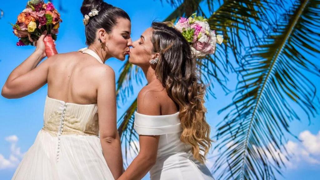 Sheyla y Carolyne en la cuarta temporada de 'Casados a primera vista'.