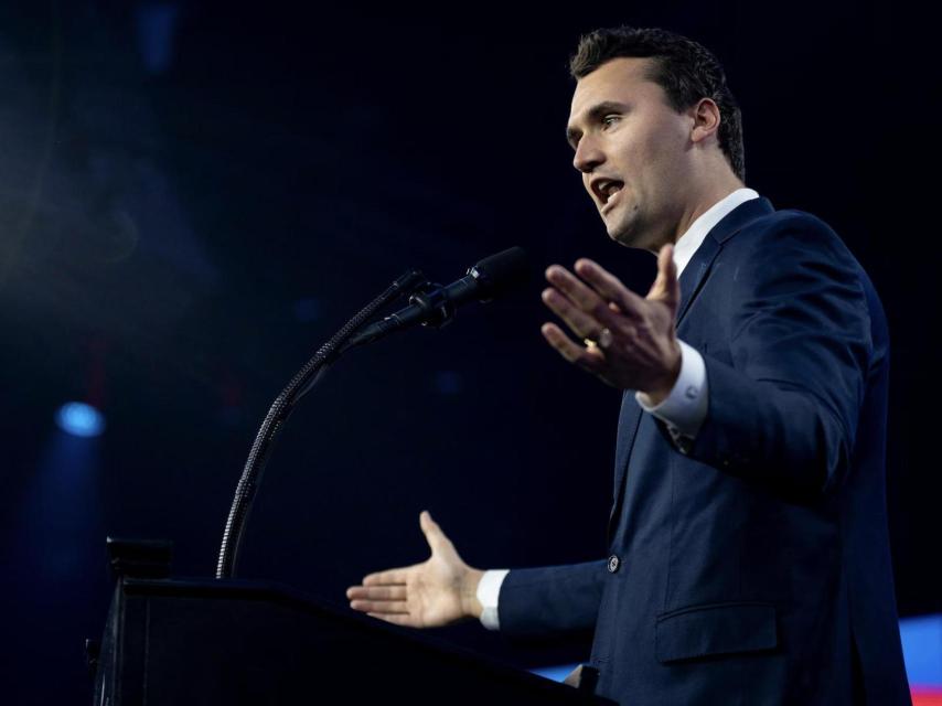 El divulgador conservador Charlie Kirk.