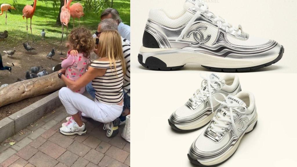 Ana Obregón y sus zapatillas de Chanel.