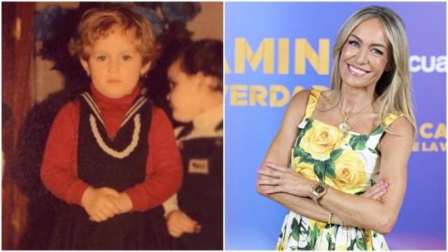 Luján Argüelles, de niña y en la actualidad.