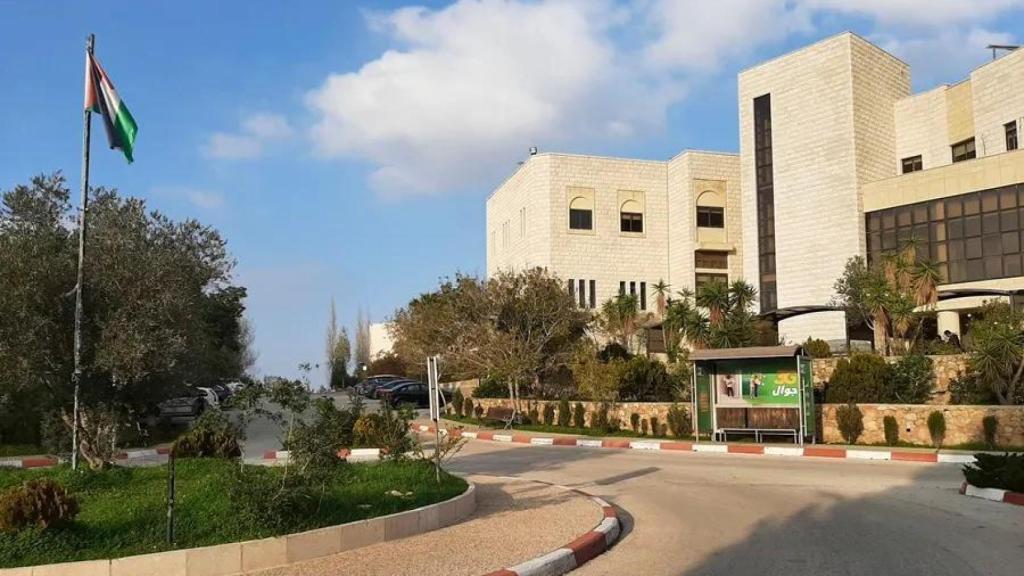 Vista del campus de la Universidad de Birzeit, en el centro de Cisjordania.