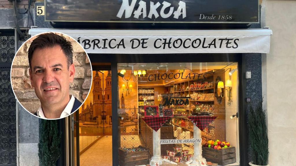 La tienda de Nakoa y Jesús Iborra, empresario zaragozano.