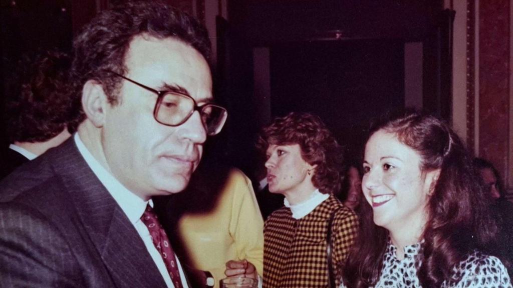 Ana Rivero con Gregorio Peces-Barba.