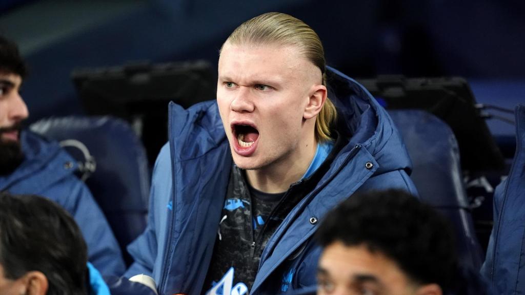 Erling Haaland, durante el partido ante el Plymouth Argyle la temporada pasada.