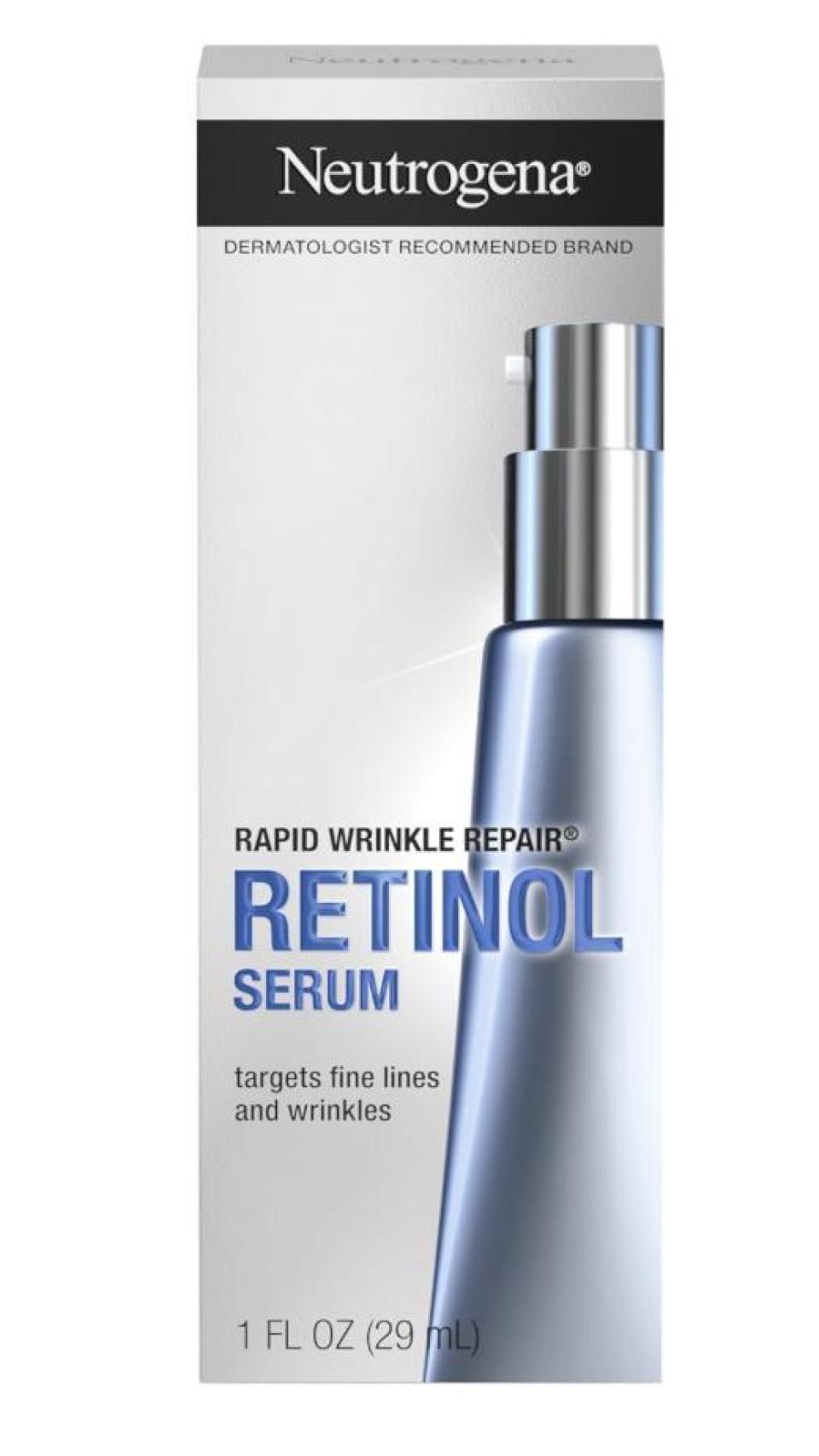 Este suero con retinol también contiene ácido hialurónico.