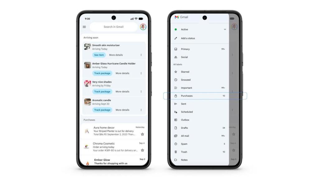 Nueva sección de compras en Gmail