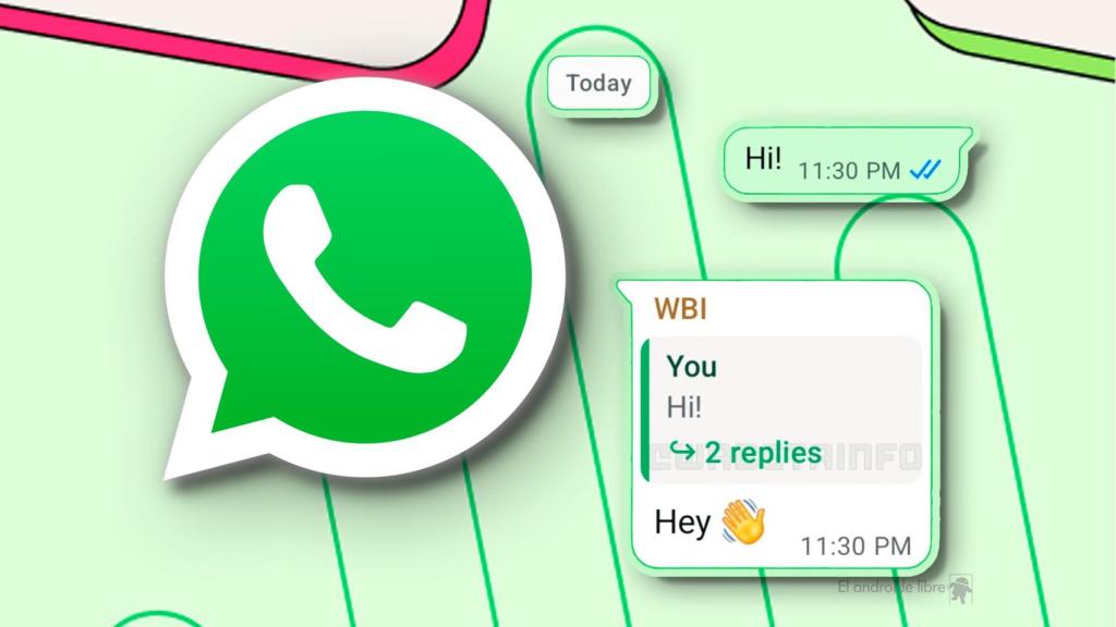 Fotomontaje inspirado en las conversaciones en hilos de WhatsApp