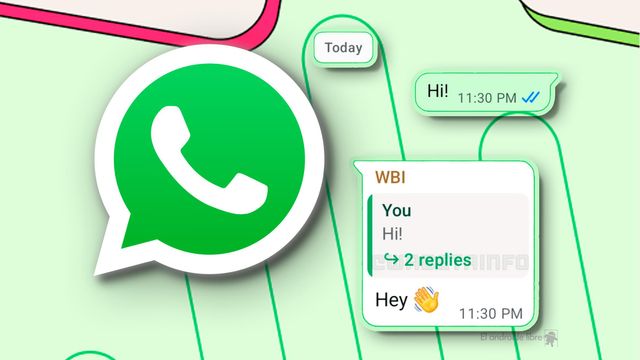 Fotomontaje inspirado en las conversaciones en hilos de WhatsApp