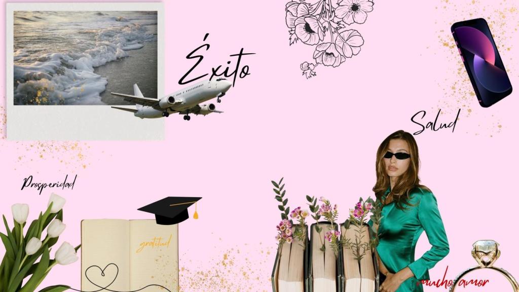 Uno de los elementos presentes en la manifestación son los 'vision boards'.