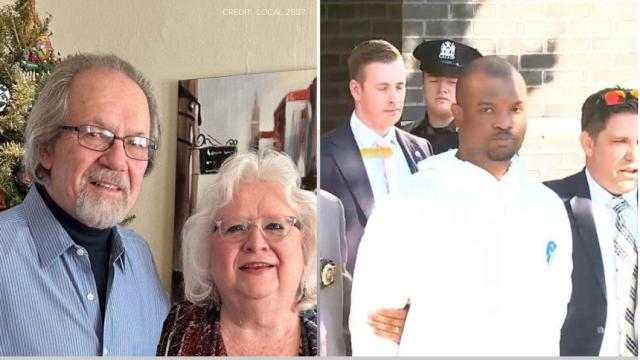 Frank y Maureen Olton (izquierda), y Jamel McGriff (derecha).