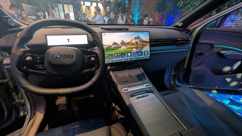 El interior del Omoda 7 SHS.