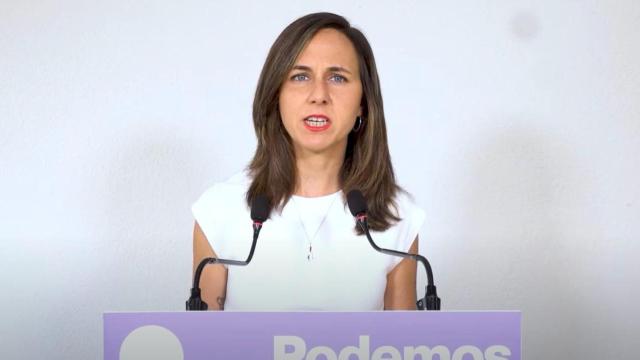 La secretaria general de Podemos, Ione Belarra.