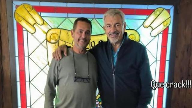 Carlos Sobera en el restaurante Los Zagales