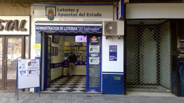 La administración de loterías 'El Salvador', en La Roda (Albacete).