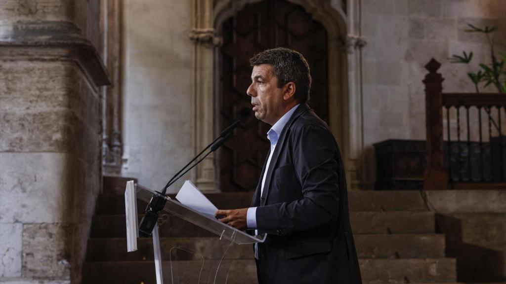 Carlos Mazón, en el Palau de la Generalitat. Rober Solsona / EP
