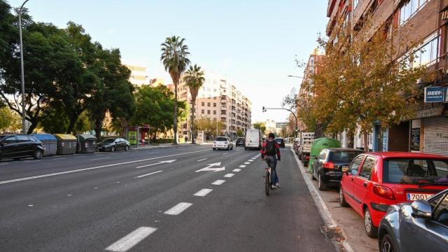Carril bici en Valencia. Ayuntamiento de Valencia