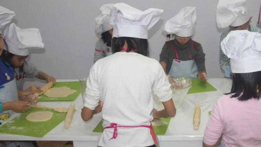 Uno de los talleres de esta empresa especializada en cocina infantil.
