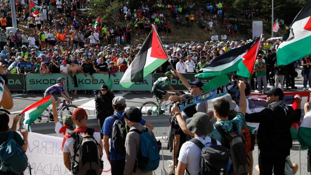 Celebración de la 20º etapa de la Vuelta Ciclista a España, a su paso por Segovia