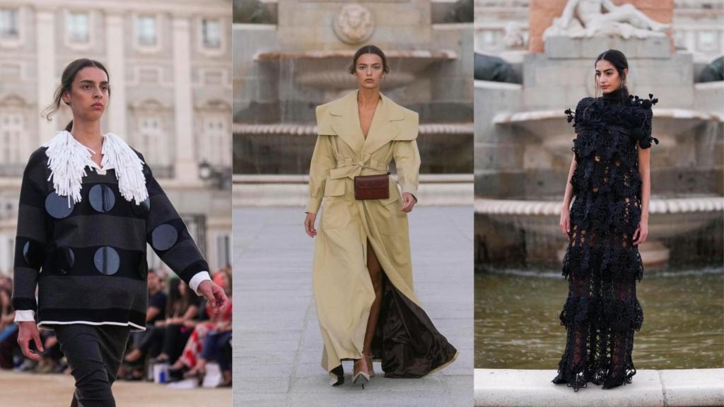 Algunas de las propuestas que han desfilado en la Plaza de Oriente.