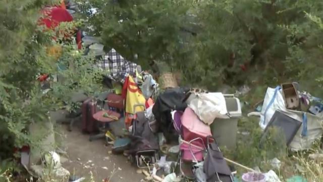 'Okupas' en el Parque de La Viña de Madrid.