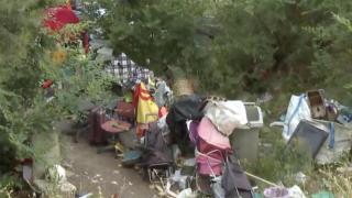 'Okupas' en el Parque de La Viña de Madrid.