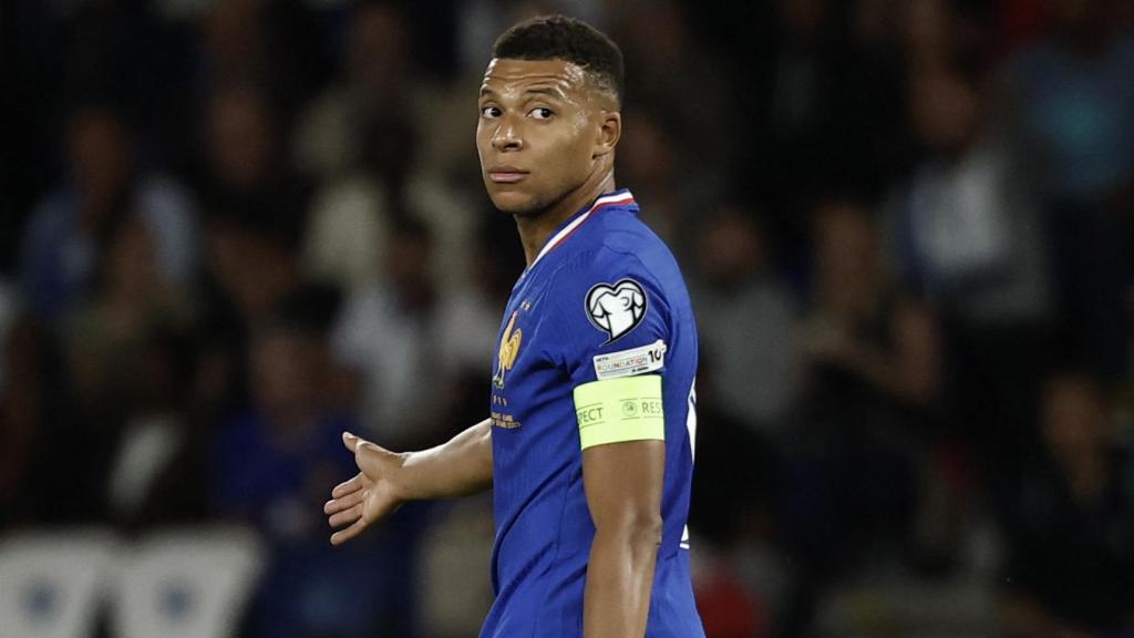 Kylian Mbappé, durante un partido con Francia.