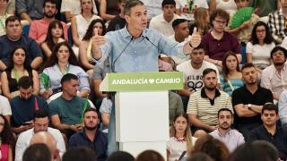 Pedro Sánchez, este domingo en Málaga.
