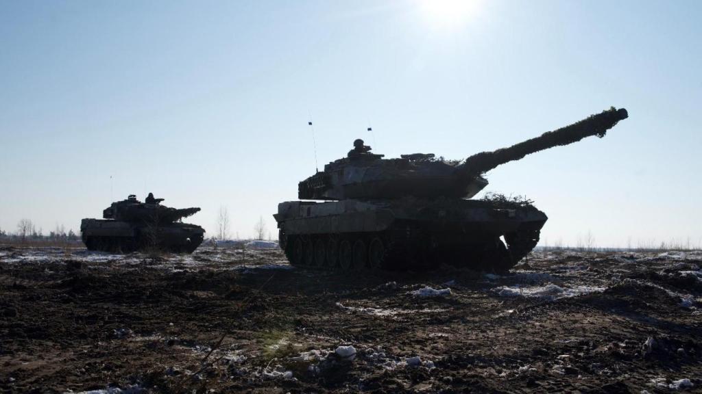 Tanques Leopard de España en Letonia