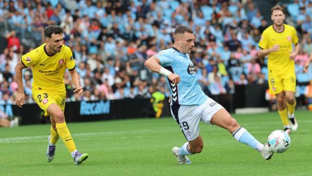 Ferran Jutglá, durante el partido contra el Girona.