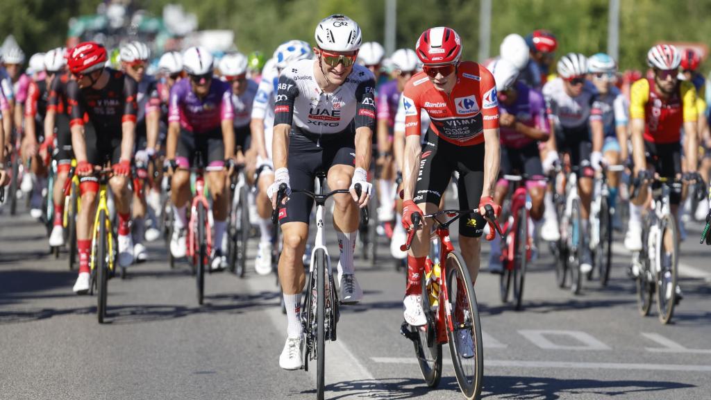 Jonas Vingegaard, al inicio de la última etapa de la Vuelta a España.