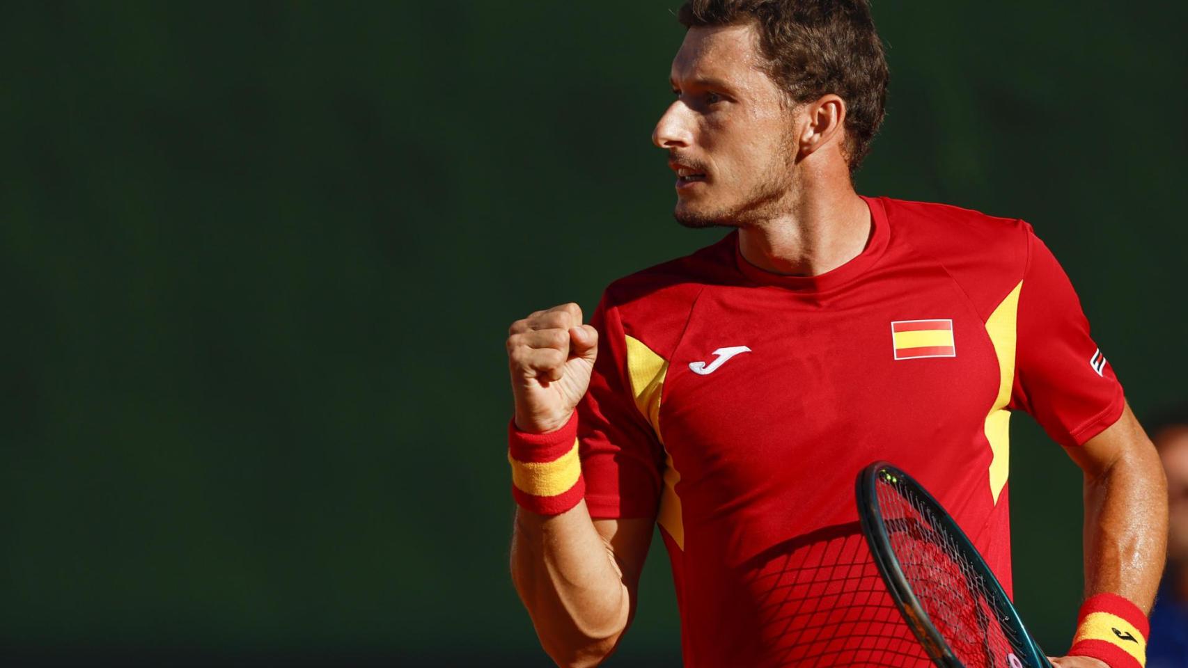 Pablo Carreño, durante el partido ante Elmer Moeller.