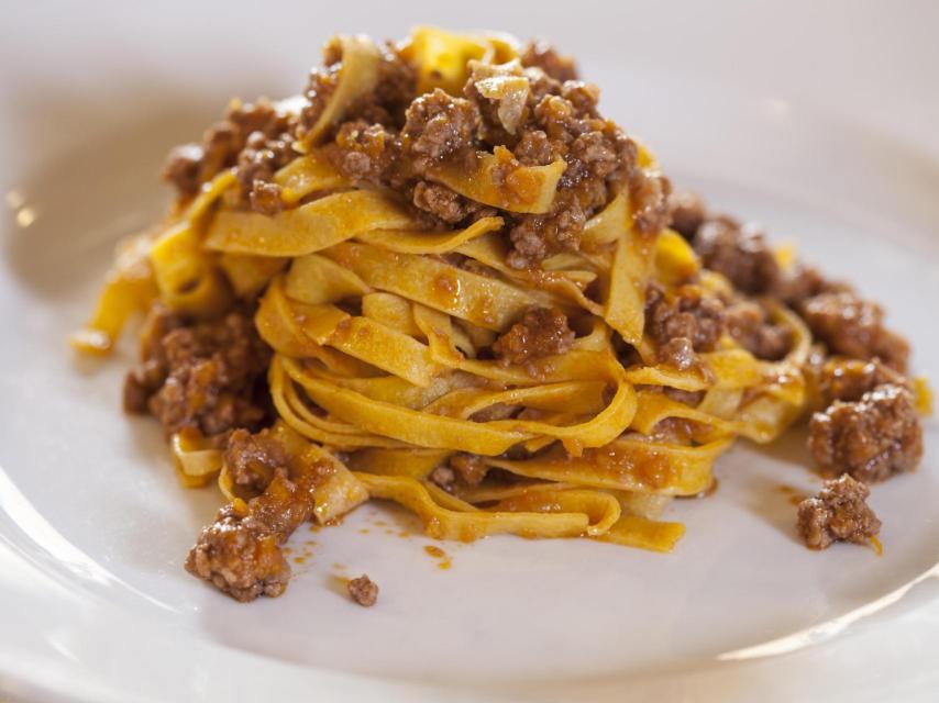 Tagliatelle al ragù.