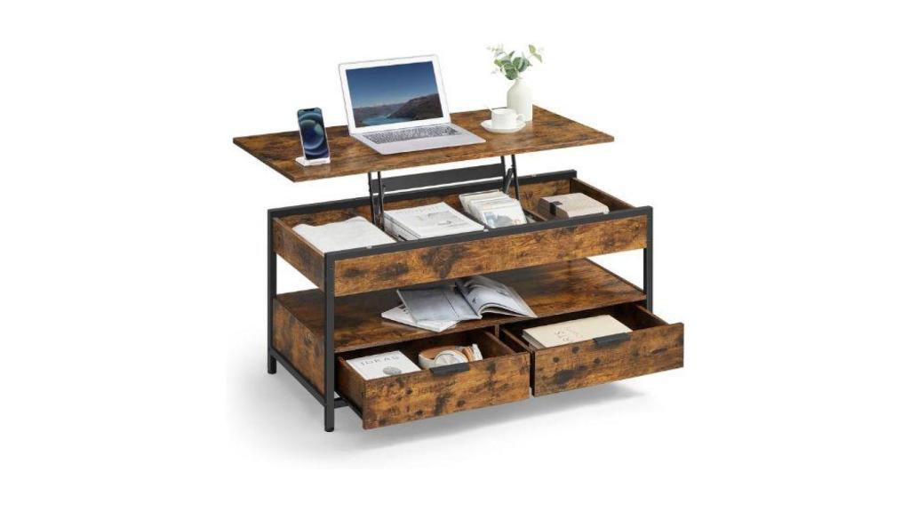 mesa centro elevable