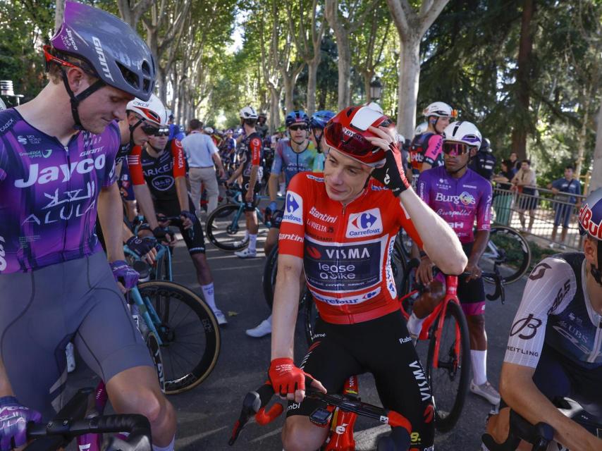 Vingegaard, tras la cancelación de la última etapa de La Vuelta 2025.
