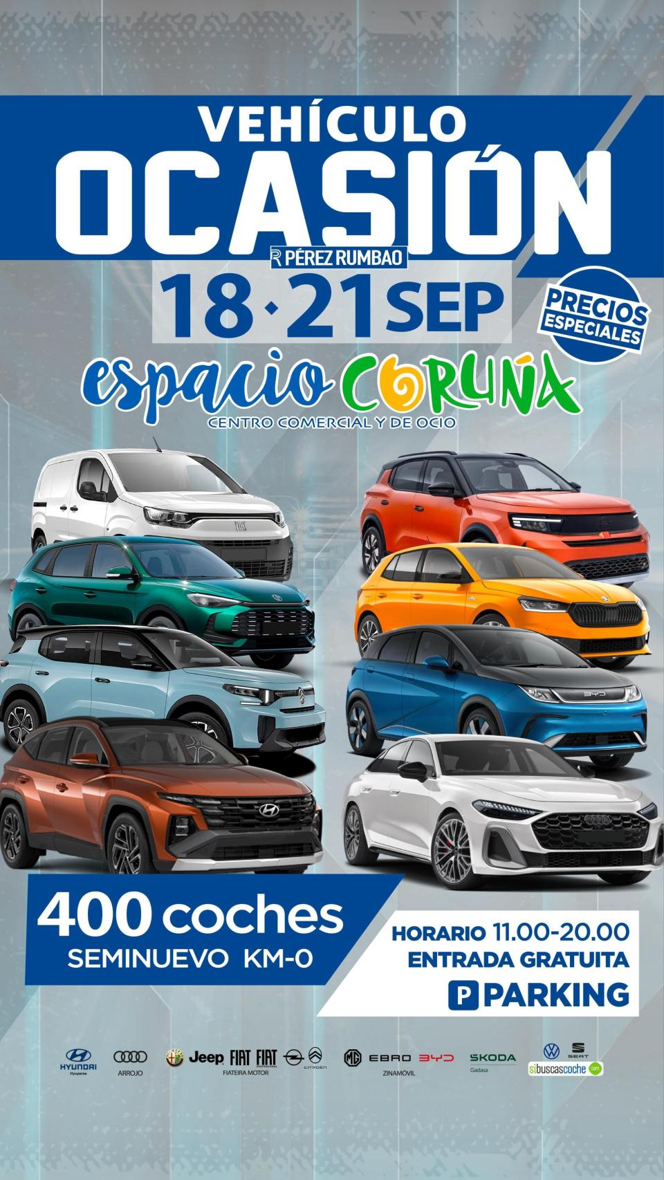 Cartel de la nueva Feria del Vehículo de ocasión.