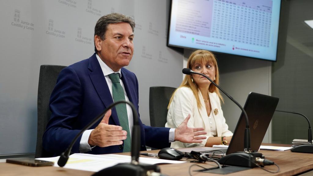 El consejero de Economía y Hacienda y portavoz, Carlos Fernández Carriedo, presenta la Contabilidad Regional de Castilla y León correspondiente al segundo trimestre del 2025, este lunes